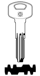 Toon details voor Silca Cilindersleutel brass YA90 Afbeelding van Silca Cilindersleutel brass YA90