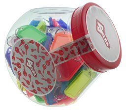 Toon details voor Sleutellabels klep 55x30 (schrijfvlak 22x40mm) pot 130 stuks Afbeelding van Sleutellabels klep 55x30 (schrijfvlak 22x40mm) pot 130 stuks