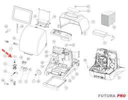 Toon details voor Silca Futura hendel 01V klem - D947243ZR Afbeelding van Silca Futura hendel 01V klem - D947243ZR
