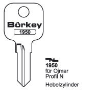 Toon details voor Borkey 1950 Cilindersleutel voor OJMAR Afbeelding van Borkey 1950 Cilindersleutel voor OJMAR