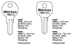 Toon details voor Borkey 1854½ Cilindersleutel voor METEOR Afbeelding van Borkey 1854½ Cilindersleutel voor METEOR