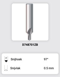 Toon details voor Silca Futura frees 16D - D748701ZB Afbeelding van Silca Futura frees 16D - D748701ZB