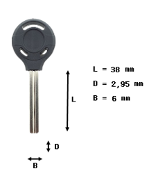 Toon details voor Protect / Citycat Blokjessleutel fiets SCT1P Afbeelding van Protect / Citycat Blokjessleutel fiets SCT1P