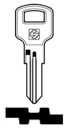 Toon details voor Silca Cilindersleutel staal RC13R Afbeelding van Silca Cilindersleutel staal RC13R