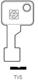 Toon details voor Silca Boringsleutel brass TV5 Afbeelding van Silca Boringsleutel brass TV5