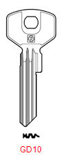 Toon details voor Silca Cilindersleutel brass GD10 Afbeelding van Silca Cilindersleutel brass GD10