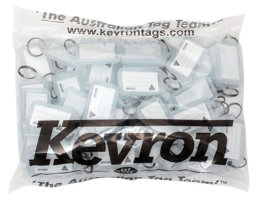 Toon details voor Kevron sleutellabels klein Transparant (schrijfvlak 37x21) 50 stuks Afbeelding van Kevron sleutellabels klein Transparant (schrijfvlak 37x21) 50 stuks