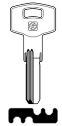 Toon details voor Silca Boringsleutel brass NOR1R Afbeelding van Silca Boringsleutel brass NOR1R