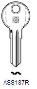 Toon details voor Silca Cilindersleutel brass ASS187R Afbeelding van Silca Cilindersleutel brass ASS187R