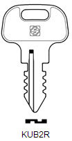 Toon details voor Silca Cilindersleutel brass KUB2R Afbeelding van Silca Cilindersleutel brass KUB2R