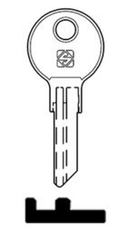 Toon details voor Silca Cilindersleutel brass RC32R Afbeelding van Silca Cilindersleutel brass RC32R