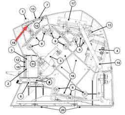 Toon details voor Silca Optika Encoder board (draaiknoppen)  D932566ZR Afbeelding van Silca Optika Encoder board (draaiknoppen)  D932566ZR