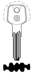 Toon details voor Silca Boringsleutel brass DD9 Afbeelding van Silca Boringsleutel brass DD9