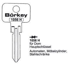 Toon details voor Borkey 1056H Cilindersleutel voor DOM Afbeelding van Borkey 1056H Cilindersleutel voor DOM