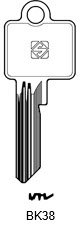 Toon details voor Silca Cilindersleutel nikkel BK38 Afbeelding van Silca Cilindersleutel nikkel BK38