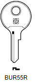 Toon details voor Silca Cilindersleutel staal BUR55R Afbeelding van Silca Cilindersleutel staal BUR55R