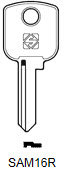 Toon details voor Silca Cilindersleutel brass SAM16R Afbeelding van Silca Cilindersleutel brass SAM16R