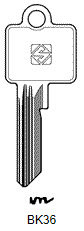Toon details voor Silca Cilindersleutel nikkel BK36 Afbeelding van Silca Cilindersleutel nikkel BK36