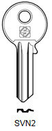 Toon details voor Silca Cilindersleutel brass SVN2 Afbeelding van Silca Cilindersleutel brass SVN2