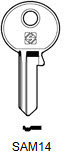 Toon details voor Silca Cilindersleutel brass SAM14 Afbeelding van Silca Cilindersleutel brass SAM14