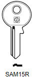 Toon details voor Silca Cilindersleutel brass SAM15R Afbeelding van Silca Cilindersleutel brass SAM15R