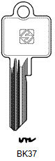 Toon details voor Silca Cilindersleutel nikkel BK37 Afbeelding van Silca Cilindersleutel nikkel BK37