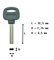 Toon details voor GAD fietssleutel - Blokjessleutel KB30 (TECHNO / PROTECT) Afbeelding van GAD fietssleutel - Blokjessleutel KB30 (TECHNO / PROTECT)