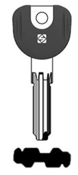 Toon details voor Silca Boringsleutel brass TN58P Afbeelding van Silca Boringsleutel brass TN58P