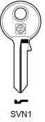 Toon details voor Silca Cilindersleutel brass SVN1 Afbeelding van Silca Cilindersleutel brass SVN1
