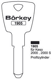 Toon details voor Borkey 1905 Boringsleutel voor KESO (KE9) Afbeelding van Borkey 1905 Boringsleutel voor KESO (KE9)