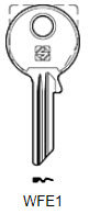 Toon details voor Silca Cilindersleutel brass WFE1 Afbeelding van Silca Cilindersleutel brass WFE1