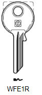 Toon details voor Silca Cilindersleutel brass WFE1R Afbeelding van Silca Cilindersleutel brass WFE1R