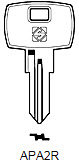 Toon details voor Silca Cilindersleutel brass APA2R Afbeelding van Silca Cilindersleutel brass APA2R