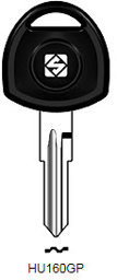 Toon details voor Silca Autosleutel plastic kop brass HU160GP Afbeelding van Silca Autosleutel plastic kop brass HU160GP