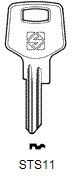 Toon details voor Silca Cilindersleutel staal STS11 Afbeelding van Silca Cilindersleutel staal STS11