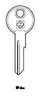 Toon details voor Silca Cilindersleutel brass TOU1R Afbeelding van Silca Cilindersleutel brass TOU1R