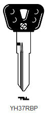 Toon details voor Silca Autosleutel plastic kop brass YH37RBP Afbeelding van Silca Autosleutel plastic kop brass YH37RBP