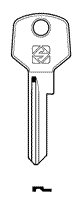 Toon details voor Silca Cilindersleutel brass PAC3R Afbeelding van Silca Cilindersleutel brass PAC3R