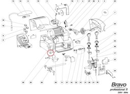 Toon details voor Silca Rubber dop/voet voor Bravo professional  D900025ZR Afbeelding van Silca Rubber dop/voet voor Bravo professional  D900025ZR
