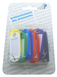 Toon details voor Blisterverpakking labels met ring, extra gat (10st) Afbeelding van Blisterverpakking labels met ring, extra gat (10st)