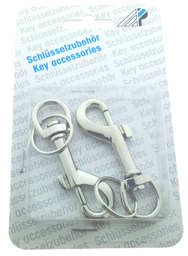 Toon details voor Blisterverpakking musketons 65mm vernikkeld (2st) Afbeelding van Blisterverpakking musketons 65mm vernikkeld (2st)