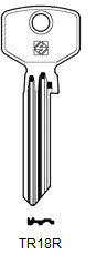 Toon details voor Silca Cilindersleutel staal TR18R Afbeelding van Silca Cilindersleutel staal TR18R