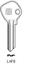 Toon details voor Silca Cilindersleutel brass LAF8 Afbeelding van Silca Cilindersleutel brass LAF8