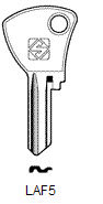 Toon details voor Silca Cilindersleutel brass LAF5 Afbeelding van Silca Cilindersleutel brass LAF5