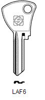 Toon details voor Silca Cilindersleutel brass LAF6 Afbeelding van Silca Cilindersleutel brass LAF6