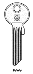 Toon details voor Silca Cilindersleutel staal TN42 Afbeelding van Silca Cilindersleutel staal TN42