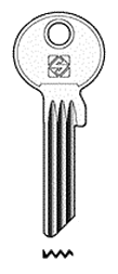Toon details voor Silca Cilindersleutel staal TN42R Afbeelding van Silca Cilindersleutel staal TN42R