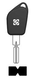 Toon details voor Silca Transpondersleutel brass HU58TE zonder chip Afbeelding van Silca Transpondersleutel brass HU58TE zonder chip