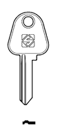 Toon details voor Silca Cilindersleutel brass TRF1R Afbeelding van Silca Cilindersleutel brass TRF1R