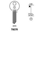 Toon details voor Silca Cilindersleutel staal TN37R Afbeelding van Silca Cilindersleutel staal TN37R